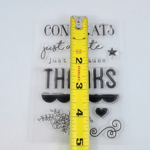 Stamps Clear Ms. Sparkle & Co. Congrats Thanks & Studio Calico Home Stamps Paper - Picture 10 of 11